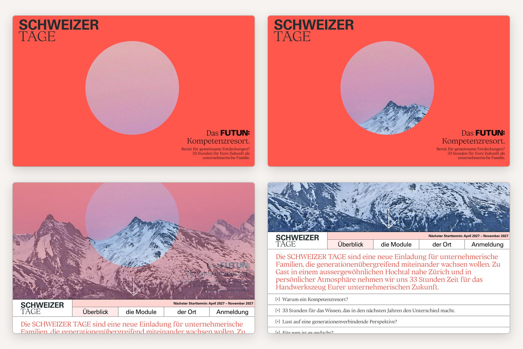 SCHWEIZER TAGE: Scroll-Choreografie des Heros in vier Schritten