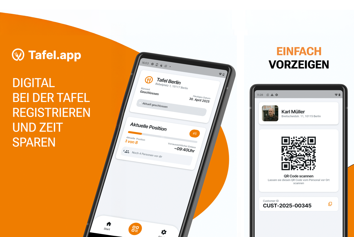 Tafel.app Customer App